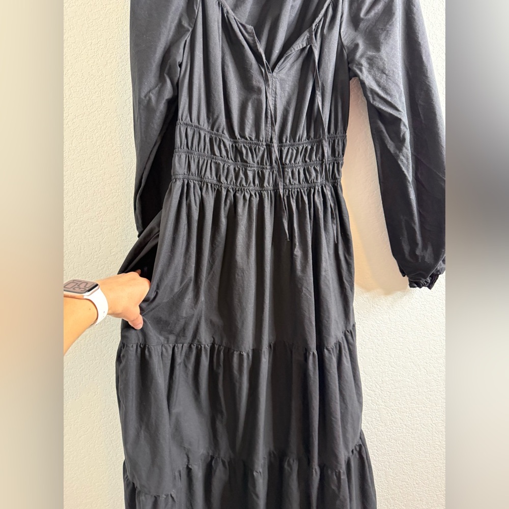 Anthropologie The Somerset Maxi Dress:
Puff-Sleeve Edition Black Sz Small - Picture 7 of 16